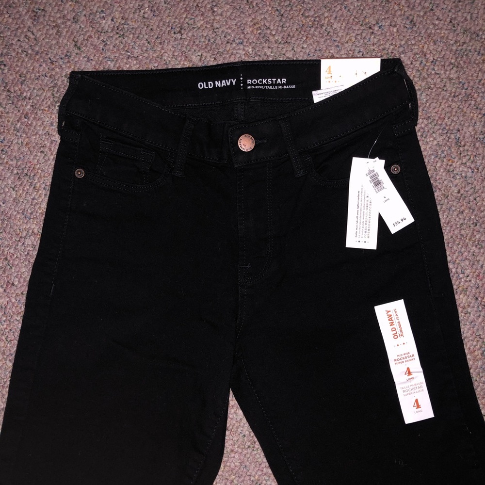 Black Skinny Jeans Women’s 4 Long - Picture 2 of 7
